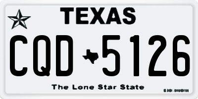 TX license plate CQD5126