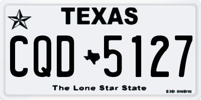 TX license plate CQD5127