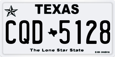 TX license plate CQD5128