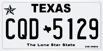 TX license plate CQD5129