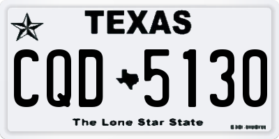 TX license plate CQD5130