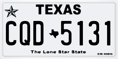TX license plate CQD5131