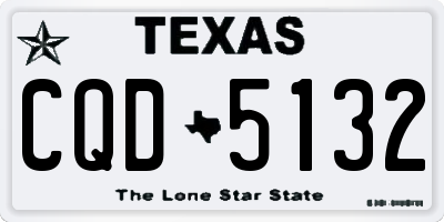 TX license plate CQD5132