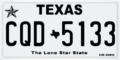 TX license plate CQD5133