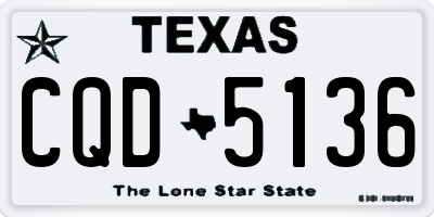 TX license plate CQD5136