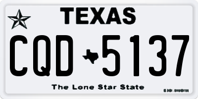 TX license plate CQD5137
