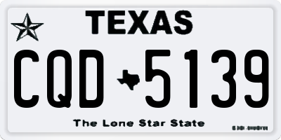 TX license plate CQD5139