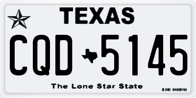 TX license plate CQD5145