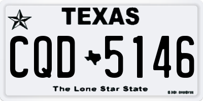 TX license plate CQD5146