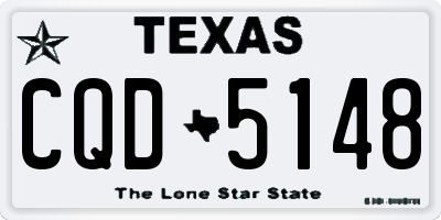 TX license plate CQD5148