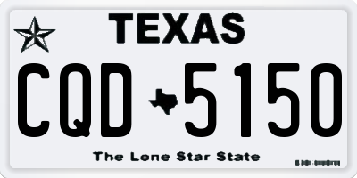 TX license plate CQD5150