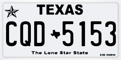 TX license plate CQD5153