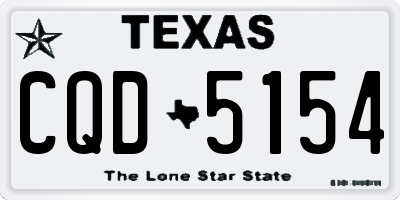 TX license plate CQD5154
