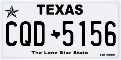 TX license plate CQD5156