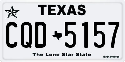 TX license plate CQD5157