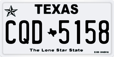 TX license plate CQD5158