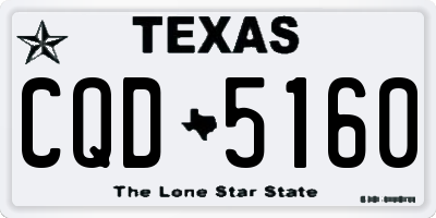 TX license plate CQD5160