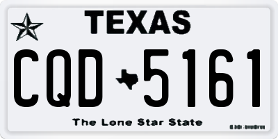 TX license plate CQD5161