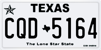 TX license plate CQD5164