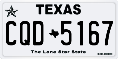 TX license plate CQD5167