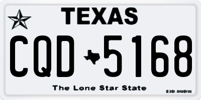 TX license plate CQD5168
