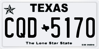 TX license plate CQD5170