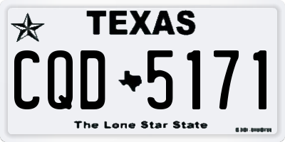 TX license plate CQD5171