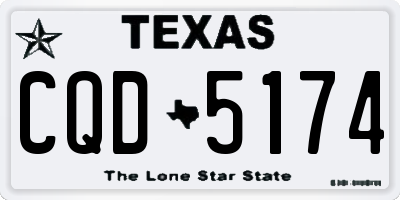 TX license plate CQD5174