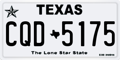 TX license plate CQD5175