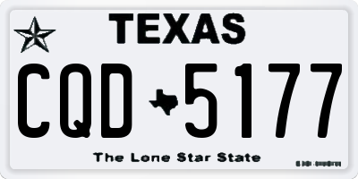 TX license plate CQD5177