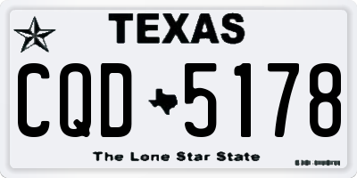 TX license plate CQD5178