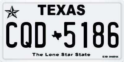 TX license plate CQD5186