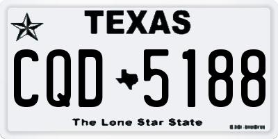 TX license plate CQD5188