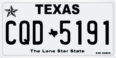 TX license plate CQD5191