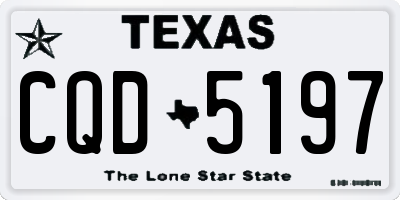 TX license plate CQD5197