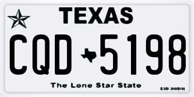 TX license plate CQD5198