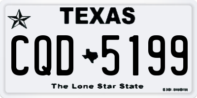TX license plate CQD5199