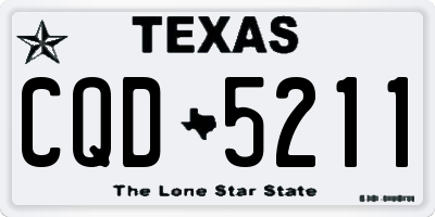 TX license plate CQD5211