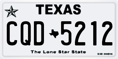 TX license plate CQD5212