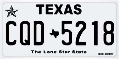 TX license plate CQD5218