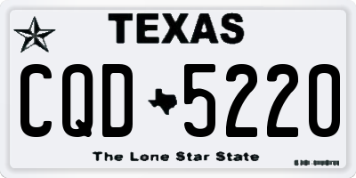 TX license plate CQD5220