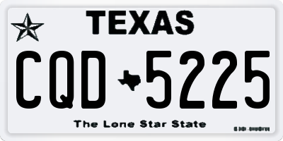 TX license plate CQD5225