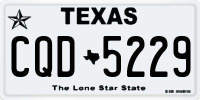 TX license plate CQD5229