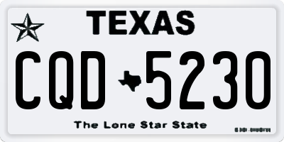 TX license plate CQD5230