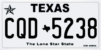 TX license plate CQD5238