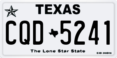 TX license plate CQD5241