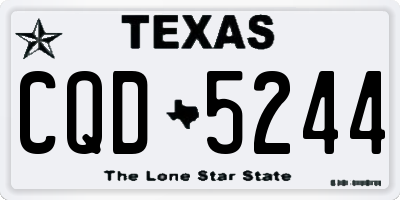 TX license plate CQD5244