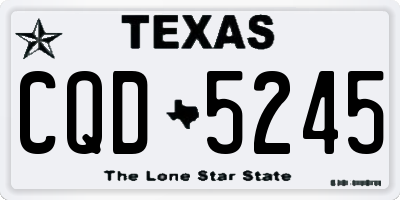 TX license plate CQD5245
