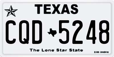 TX license plate CQD5248