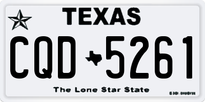 TX license plate CQD5261